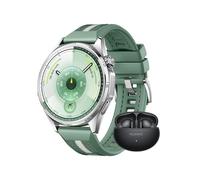 HUAWEI WATCH GT 6 46mm Green + FreeBuds 6i Black, AMOLED Touchscreen, up to 21 days battery life, Cycling, 100+ Sports Mode, iOS & Android Compatible, Emotional Wellbeing