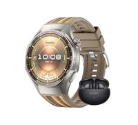 HUAWEI WATCH GT 6 Pro 46mm Brown + FreeBuds 6i Black, 1.47''AMOLED Touchscreen, up to 21 days battery life, Pro-level Cycling, 100+ Sports Mode, iOS & Android, ECG Analysis