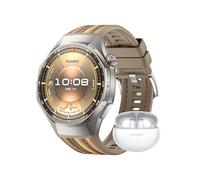 HUAWEI WATCH GT 6 Pro 46mm Brown + FreeBuds 6i White, 1.47''AMOLED Touchscreen, up to 21 days battery life, 100+ Sports Mode, iOS & Android, ECG Analysis, All-day Health Monitoring