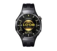 HUAWEI Watch GT 6 Pro - Titanium with Black Fluoroelastomer Strap, 46 mm, Silver/Grey,Black