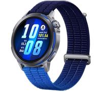 HUAWEI Watch GT Runner 2 - Titanium with Dusk Blue Woven Strap, 43.5 mm, Blue,Silver/Grey