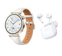 HUAWEI WATCH GT5 41MM White Composite Leather Strap+FreeBuds SE 2 white