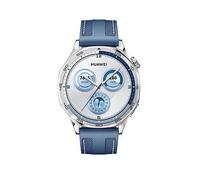 HUAWEI Watch GT 5 - Silver, Blue Woven Nylon Strap, 46 mm, Silver/Grey,Blue