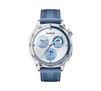 HUAWEI Watch GT 5 - Silver, Blue Woven Nylon Strap, 46 mm, Silver/Grey,Blue