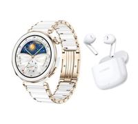 HUAWEI WATCH GT5 Pro 42MM White Ceramic Strap+FreeBuds SE 2 white