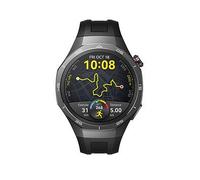 HUAWEI Watch GT 5 Pro - Titanium, Black Fluoroelastomer Strap, 46 mm, Silver/Grey,Black