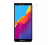 Huawei Y6 2018 Tempered Glass Screen Protector [2 PACK] Easy Bubble-Free Installation HD Ultra Clear shatterproof with 9H Hardness and Anti Fingerprint Oleo-phobic Coating For Huawei Y6 2018 (Clear)