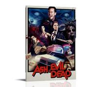HUAYEEENT Ash Vs Evil Dead Poster Wall Art Canvas Cover Aesthetic Poster Home Decor for Living Room 24x36inch(60x90cm) Frame-style