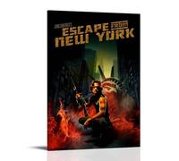 HUAYEEENT Escape from New York Poster Wall Art Canvas Cover Aesthetic Poster Home Decor for Living Room 16x24inch(40x60cm) Frame-style