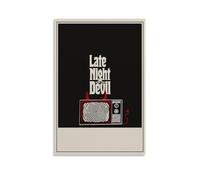 HUAYEEENT Late Night with The Devil Poster Wall Art Canvas Cover Aesthetic Poster Home Decor for Living Room 12x18inch(30x45cm) Unframe-style