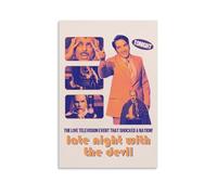 HUAYEEENT Late Night with The Devil Poster Wall Art Canvas Cover Aesthetic Poster Home Decor for Living Room 08x12inch(20x30cm) Unframe-style