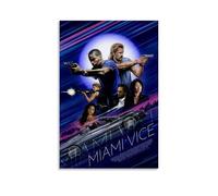 HUAYEEENT Miami Vice Poster Wall Art Canvas Cover Aesthetic Poster Home Decor for Living Room 12x18inch(30x45cm) Unframe-style
