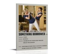 HUAYEEENT Something Borrowed Poster Wall Art Canvas Cover Aesthetic Poster Home Decor for Living Room 08x12inch(20x30cm) Frame-style