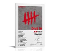 HUAYEEENT Trey Songz Album Chapter V Poster Wall Art Canvas Cover Aesthetic Poster Home Decor for Living Room 08x12inch(20x30cm) Frame-style