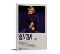 HUAYEEENT Whitney Houston Poster Wall Art Canvas Cover Aesthetic Poster Home Decor for Living Room 24x36inch(60x90cm) Frame-style