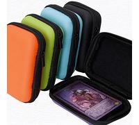 Huayeex 1/2/4 Playing Deck Card Cases - Playing Card Case Holder - Card Box Trading Card Case Empty Storage Box For Cards, Zippered Small Bag Travel Makeup Carrying Case, Random Color