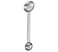 Huayeex 1/3 Stainless Steel Measuring Spoon with Double Head 15ml/5ml - Metal Sided Long Handles Measuring Scoop for Dry or Liquid, Coffee Powder, Espresso, Coffee Making