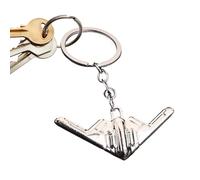 Huayeex Aviation Keychain - Simulation 3D Fighter Aircraft Keychain | Metal Keyfob Keyring Pendant 3D for Bag Backpack Pilot Flying Aviation Graduation Birthday Christmas