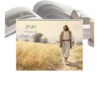 Huayeex Calendar for Wall,2026 Christian Calendar - Hangable Planner Wall Decoration for Daily Planning Family Home Workplace School Dorm Desk
