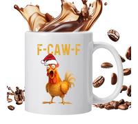 Huayeex Chicken Mug - 350ML Ergonomic Handle Animal Themed Ceramic - Funny Chicken Coffee Mug | for Halloween, Holiday, Thanksgiving, Birthday, Fall, Autumn, Party, Home, Kitchen, Women, Men,Coworkers