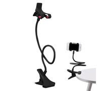 Huayeex Gooseneck Phone Holder, Flexible Lazy Arm Stand, Adjustable 360° Rotating Mount, Compatible with Smartphones Up to 3.5 inches, Tabletop Mount, Ideal for Bed, Desk, Car Use