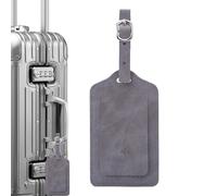 Huayeex Luggage Tags - Packing Suitcases Travel Bag Labels - Portable PU Leather Accessories with Humanized Hole for Flight Travel Business Airplane Men Women Kids