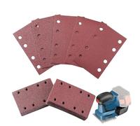 Huayeex Sanding Disc - Rectangular 8-Hole Sand Paper Disc Set - Replacement Parts Dust Extraction for Glass Deck Carpenters Wood Enthusiasts Drywall Cabinet