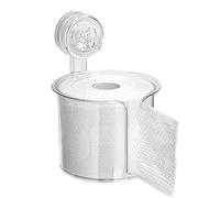 Huayeex Toilet Paper Holder,Suction Cup Toilet Tissue Holder Wall Mount | Transparent Tissue Roll Dispenser Box for Washroom Hotel Bedroom Kitchen Balcony