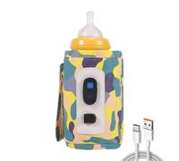Huayeex USB Feeding Bottle Warmer - Digital USB Bottle Warmer Milk Warmer | Feeding Heat Keeper 5 Gear Temperature Adjustable Bottle Bag for Milk Bottle