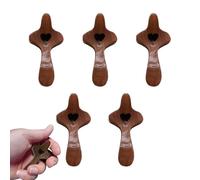 Huayeex Wooden Pocket Cross - Wooden Pocket Gadgets Heart Encouragement | 5 Piece Christian Easter Clinging Praying Fidget for Yourself Family Friends