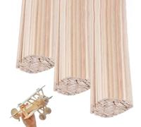 Huayeex Wooden Sticks for Crafts - Wooden Stick Building Toys,11.81in Hand-Carving Building Rods for Mixing Stirring Paint School Art Class Projects