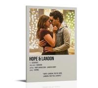 HUAYEQWHELH HOPE &LANDON Posters Aesthetic Wall Art Decorative Painting Poster Decor Vintage Canvas for Living Room Bed Room 20x30inch(50x75cm) Frame-style