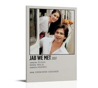 HUAYEQWHELH Jab We Met Posters Aesthetic Wall Art Decorative Painting Poster Decor Vintage Canvas for Living Room Bed Room 08x12inch(20x30cm) Frame-style