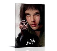 HUAYEQWHELH Léon The Professional Posters Aesthetic Wall Art Decorative Painting Poster Decor Vintage Canvas for Living Room Bed Room 16x24inch(40x60cm) Frame-style