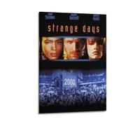 HUAYEQWHELH Strange Days Posters Aesthetic Wall Art Decorative Painting Poster Decor Vintage Canvas for Living Room Bed Room 12x18inch(30x45cm) Frame-style