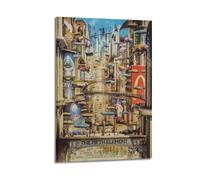 HUAYEQWHELH The Fifth Element Posters Aesthetic Wall Art Decorative Painting Poster Decor Vintage Canvas for Living Room Bed Room 24x36inch(60x90cm) Frame-style