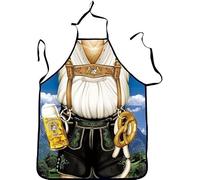 Huayifa Chef Apron, Funny Cooking Kitchen Apron Sexy Apron BBQ Party Apron BBQ Apron Barbecue Party Apron for Couple Women Men, Colour