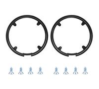 HUAYUE 2 PCS Bike Chain Guard Protector, Bicycle Sprocket Cover Chain Wheel Crankset Guard Protector 42/44T Chainring Guard Plastic Chain Wheel Protector Cover Accessories for Mountain Bike, Black