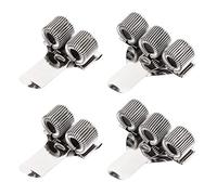 Huayue Pen Holder with Adjustable Spring Loop - 4 PCS Metal Pen Clips for Notebook and Clipboard, Pocket, Home, Office