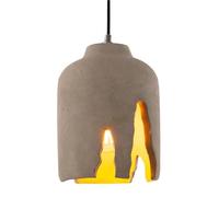 HUAYUSEDF Industrial Geometry Cement Pendant Lamp Chandelier Hanging Lighting Ceiling Fixture E27 Adjustable Height Creative for Farmhouse Living Room Loft Over Table(B)