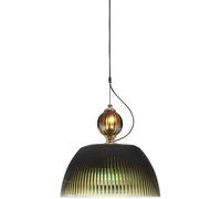 HUAYUSEDF Japanese Retro Green Hand Blown Glass Pendant Lamp Chandelier Hanging Light Ceiling Modern Nordic Mid Century for Kitchen Island Dining Table Bedroom Bedside Bar Counter