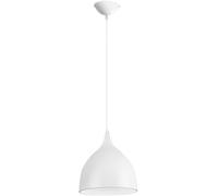 HUAYUSEDF Modern American Vintage Rustic Colorful Metal Pendant Lamp Chandelier Hanging Light Ceiling Nordic Creative Wire for Restaurant Kitchen Study Bedroom Cafe Children(White,25cm*25cm)