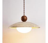 HUAYUSEDF Natural Marble Pendant Light with Milk Glass Industrial Stone Hanging Ceiling Lamp Frosted White Ball Mid Century Modern Chandelier Fixture for Kitchen