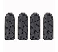 HUAYUWA 2 Pair Sweat-proof Fingers Gloves Touch Screen Game Controller Thumbs Finger Sleeve for PUBG Mobile Phone Games Accessories (Silver & Black P1)