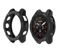 HUAYUWA 2Pack Soft TPU Case Cover (Black+Black) Compatible with Garmin EPIX PRO 42MM / Fenix 7S PRO/Fenix 7S Smartwatch Protective Case Shell Accessories