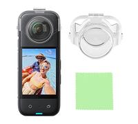 HUAYUWA Camera Lens Protector Transparent Lens Cover Compatible for Insta360 X3 360 Degree Action Camera Anti-bump Anti-scratch Protection Lens Accessories