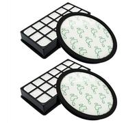HUAYUWA HEPA Filter Set ZR903701 Compatible with Rowenta Bagless Vacuum Cleaner RO76xx Silence Force Cyclonic Models, RO7611EA RO7647EA RO7663EA RO7676EA RO7681EA RO7690EA RO7691EA (2 Set)