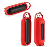 HUAYUWA Silicone Case Cover Compatible with Beats Pill, Portable Travel Sleeve Protective Pouch with Handle Stand Up Carry Cover for Pill-2024 Wireless Bluetooth Speaker (Case ONLY) (Red)