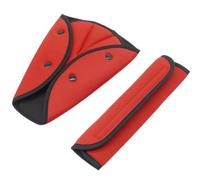 HUAZEXINX 2 Pcs Universal Car Seat Belt Pads & Child Seatbelt Adjuster - Kids Car Safety Cover, Harness Strap Pad, Car Safety Belt Cushion, Child Safety Belt Cover & Seat Belt Protector(Red)