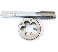 HUAZHICHUN HSS Tap and Die Set,Right Hand Tap,HSS Machine Thread Tap with Round Threading Die 1PC 5/8-20 UNS Tap + 1PC 5/8-20 UNS Die